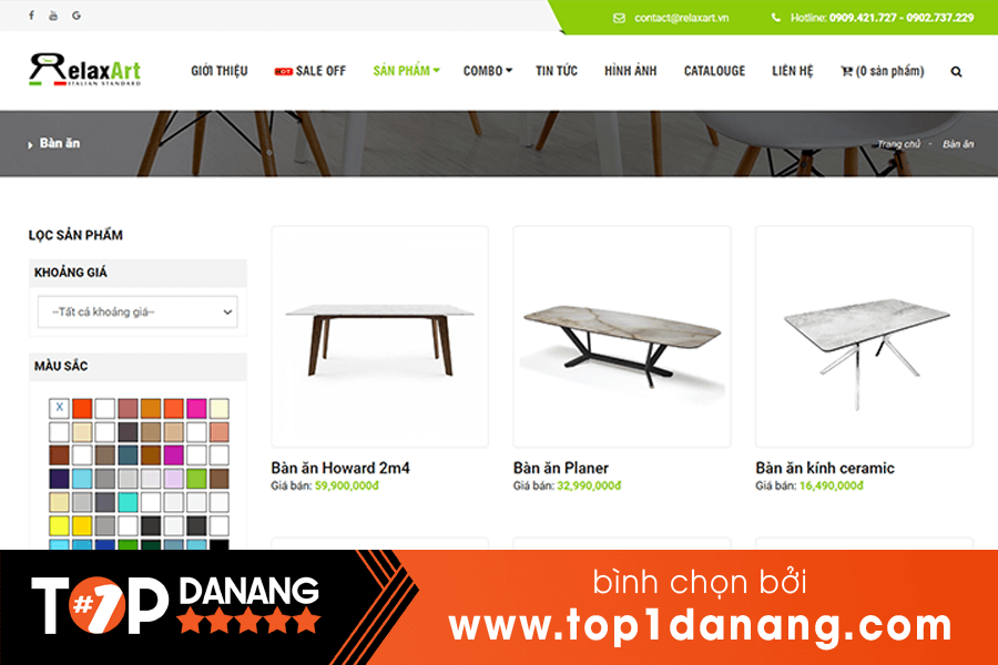 Bàn ăn Đà Nẵng Nội thất Relaxart
