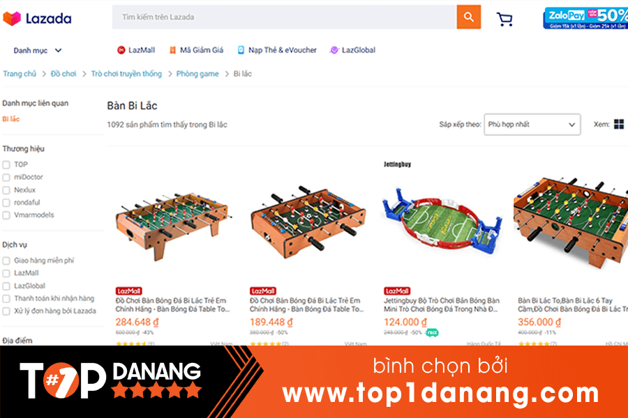 Bán bàn bi lắc tại Đà Nẵng Lazada