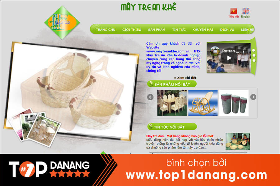 Bán nôi mây tre trẻ em giá rẻ tại Đà Nẵng