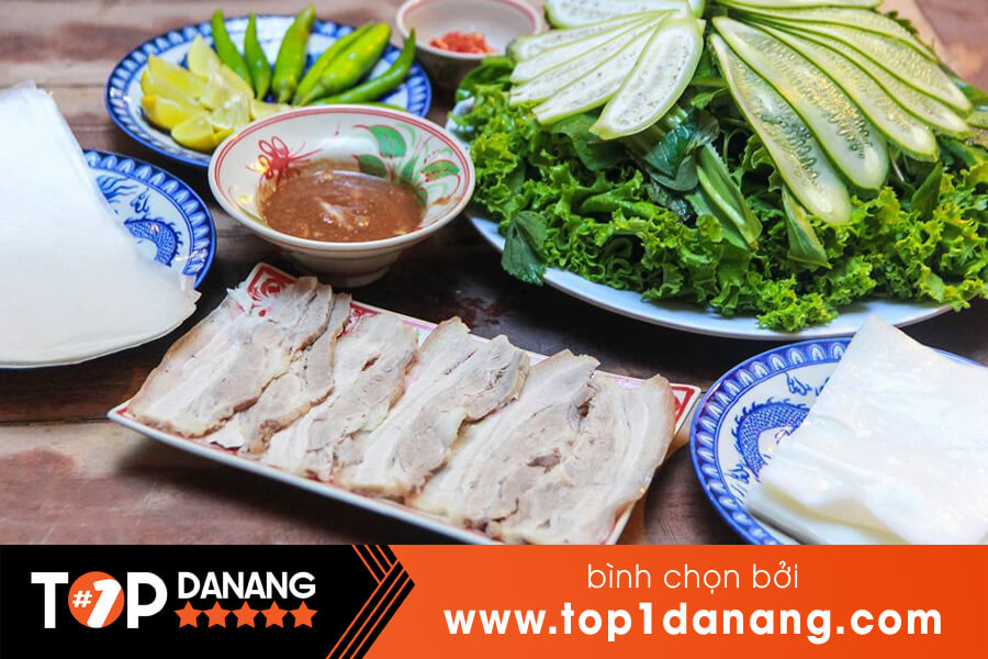 Bánh tráng thịt heo Bà Mua Đà Nẵng