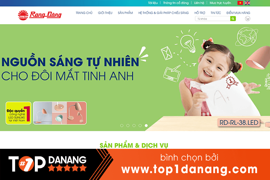 Đèn bàn học Đà Nẵng Công ty Rạng Đông