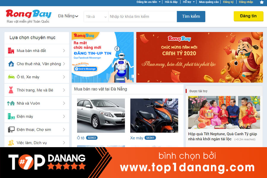 Kênh rao vặt Đà Nẵng miễn phí