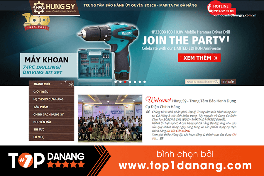 Máy cân bằng laser Đà Nẵng Hùng Sỹ