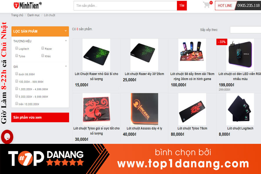 Miếng lót chuột tại Đà Nẵng