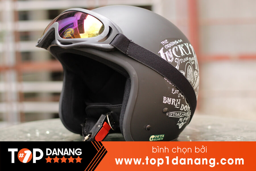 Mũ 3/4 có kính Đà Nẵng