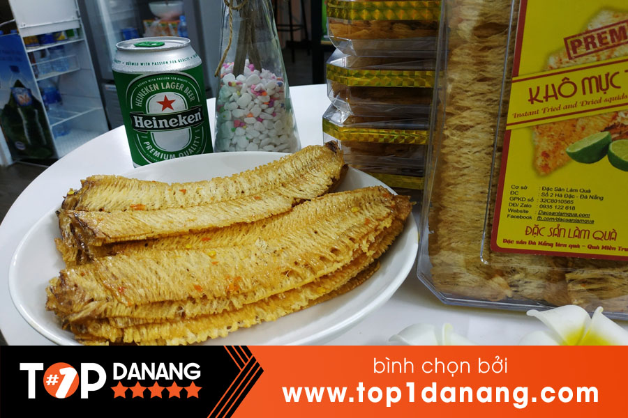 Mực khô tẩm gia vị Đà Nẵng