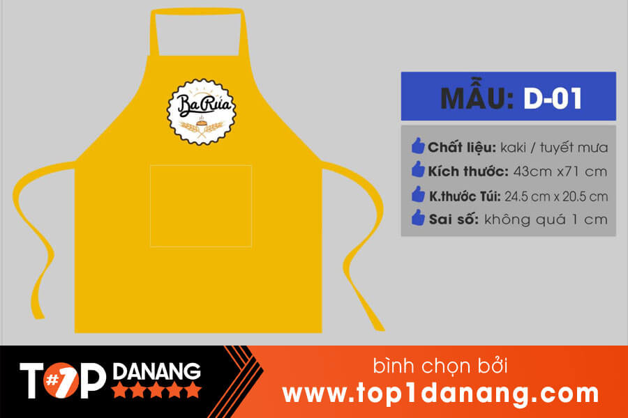 Tạp dề Đà Nẵng dạng dài