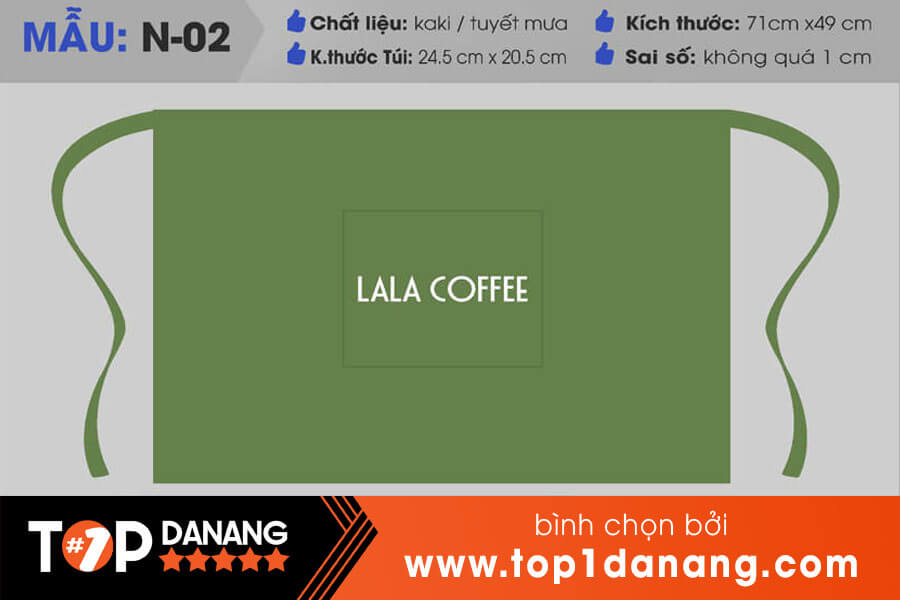 Tạp dề Đà Nẵng dạng ngắn