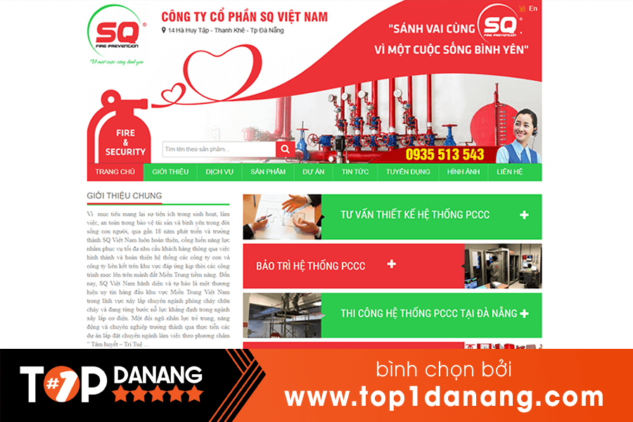 Thi công PCCC Đà Nẵng Công ty SQ Việt Nam