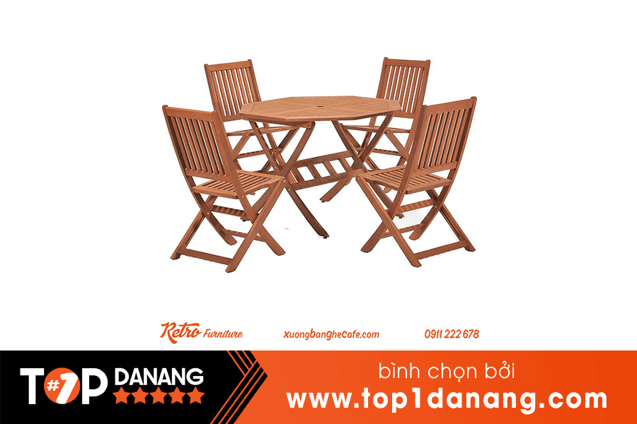 Bàn ghế ngoài trời Đà Nẵng Retro