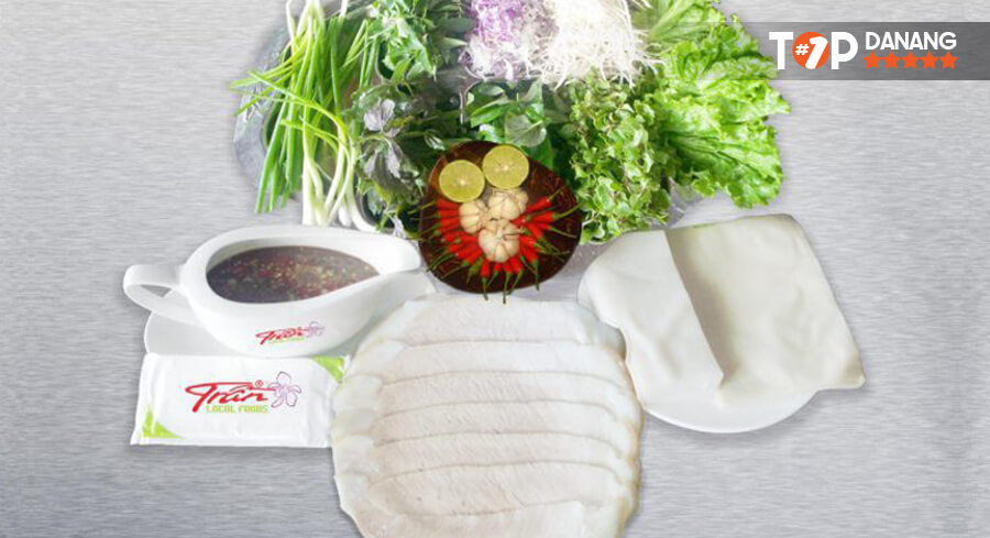 Bánh tráng cuốn thịt heo Đà Nẵng