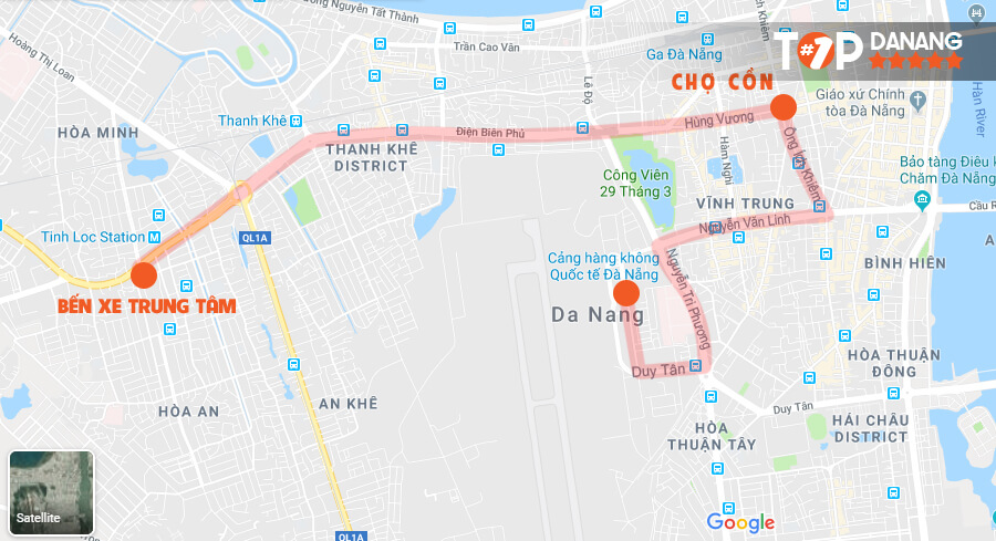 Cách di chuyển đến Chợ Cồn Đà Nẵng