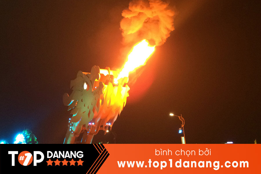 Cầu Rồng Đà Nẵng phun lửa lúc mấy giờ