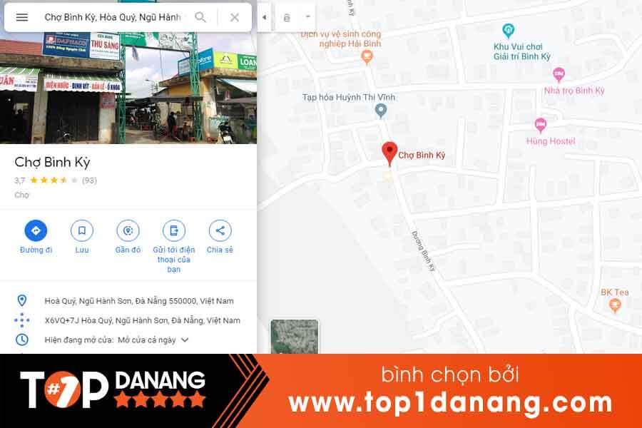 Chợ Bình Kỳ Đà Nẵng