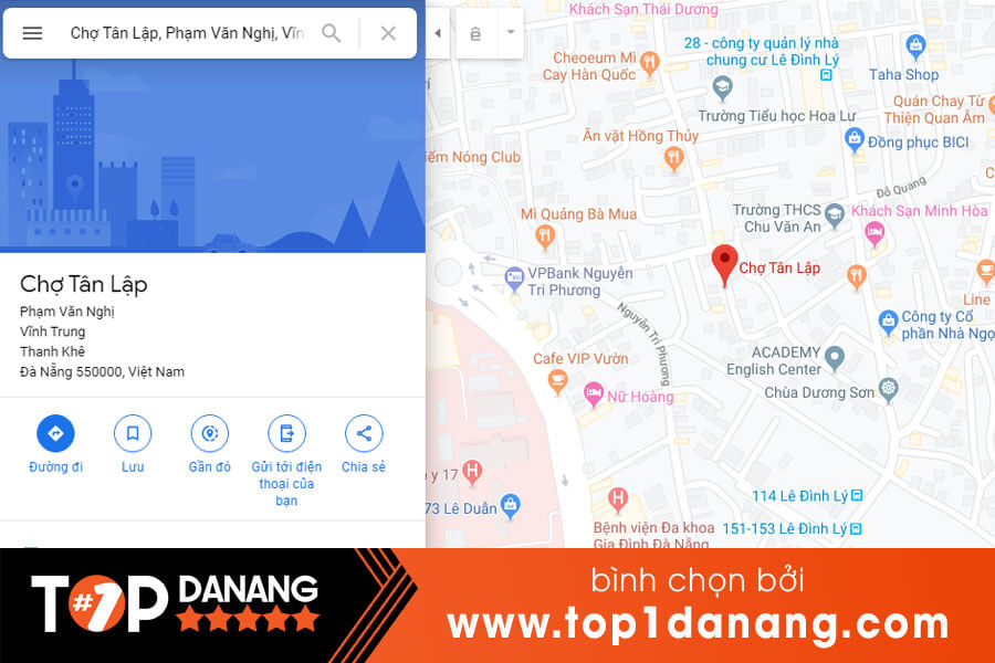 Chợ Tân Lập Đà Nẵng ở đâu