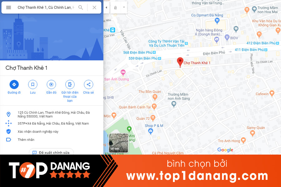 Chợ Thanh Khê 1 Đà Nẵng ở đâu
