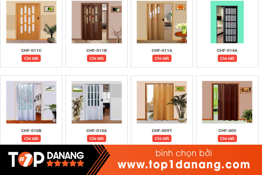 Cửa xếp nhựa nhà vệ sinh tại Đà Nẵng