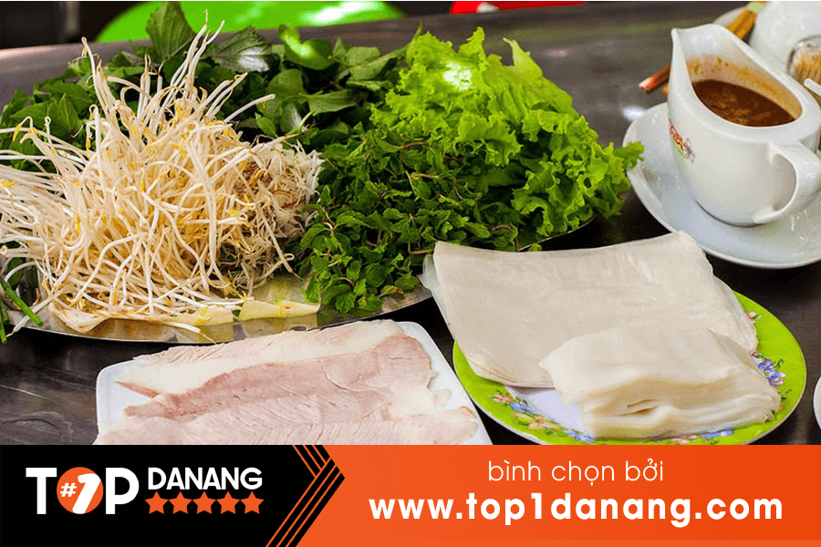 Bánh tráng cuốn thịt heo của đặc sản Trần Đà Nẵng