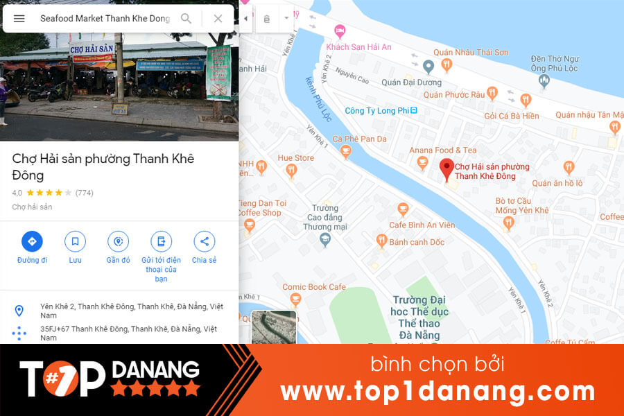 Địa chỉ chợ hải sản Thanh Khê Đông Đà Nẵng