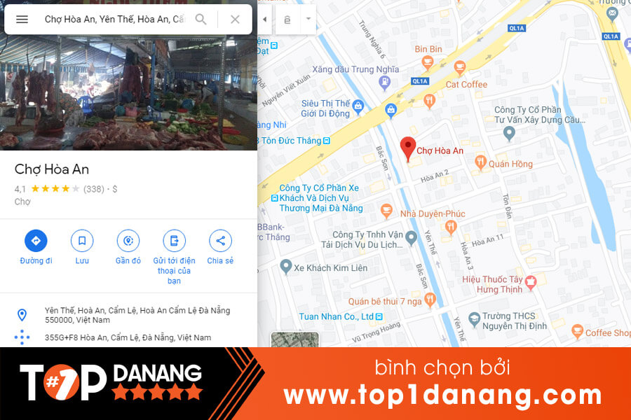 Địa chỉ chợ Hòa An Đà Nẵng