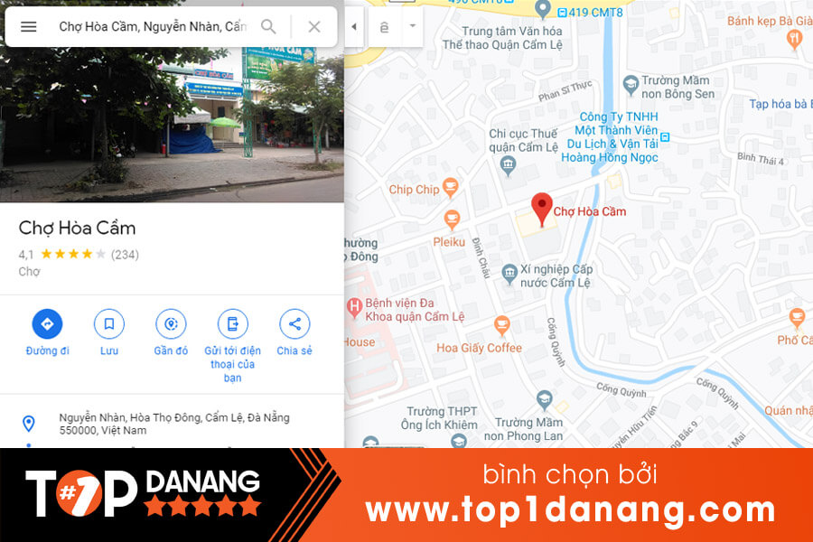 Địa chỉ chợ Hòa Cầm Nguyễn Nhàn Cẩm Lệ Đà Nẵng