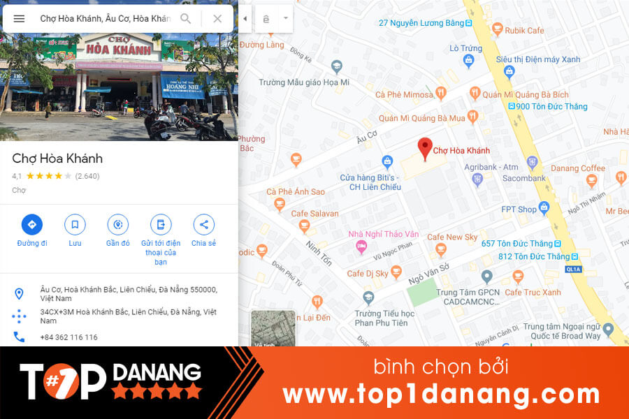 Địa chỉ chợ Hòa Khánh Đà Nẵng