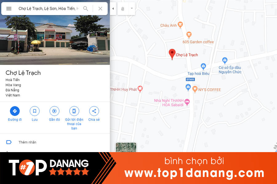 Địa chỉ chợ Lệ Trạch Đà Nẵng