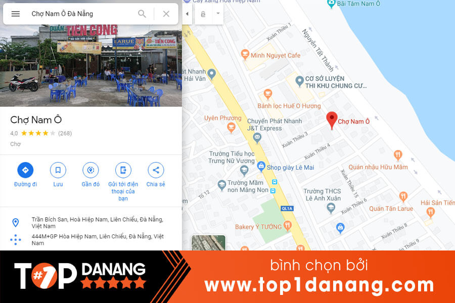 Địa chỉ chợ Nam Ô Đà Nẵng