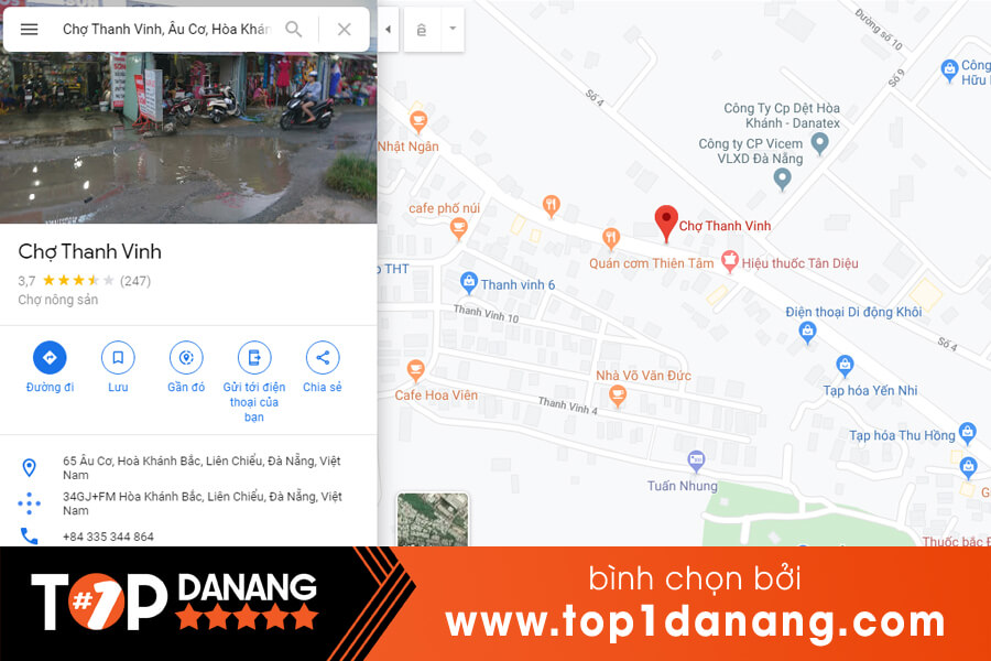 Địa chỉ chợ Thanh Vinh Đà Nẵng