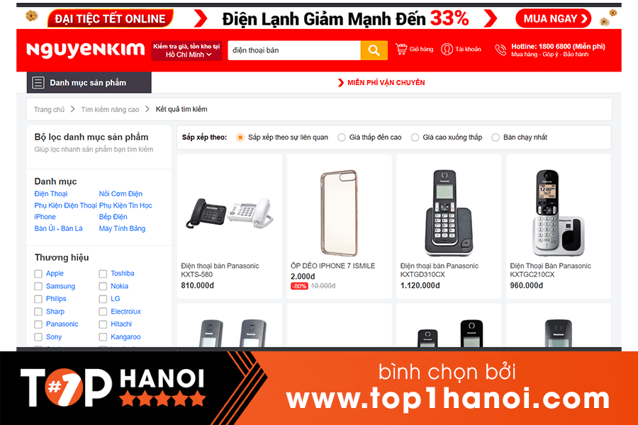 Điện thoại để bàn uy tín Nguyễn Kim