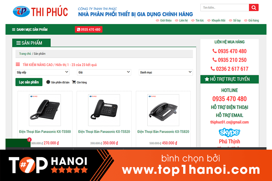 Điện thoại để bàn Đà Nẵng Thi Phúc