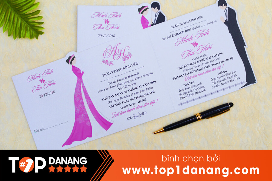 In thiệp cưới tại Đà Nẵng