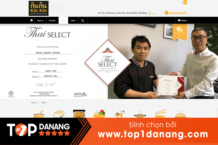 Nhà hàng chuyên lẩu Thái đà nẵng Kin Kin Thái Food