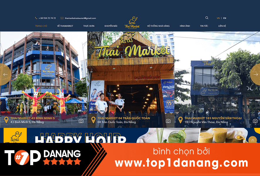 Quán lẩu Thái Đà Nẵng nhiều chi nhánh Thái Market