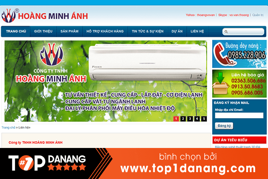 Máy nước nóng năng lượng mặt trời Đà Nẵng Công ty Hoàng Minh Ánh