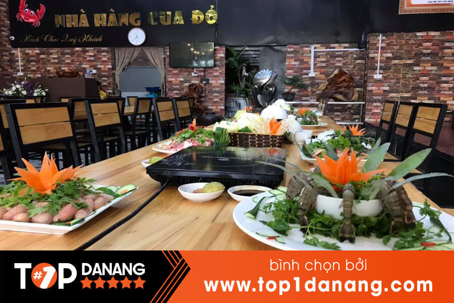 Menu nhà hàng Cua Đỏ Đà Nẵng