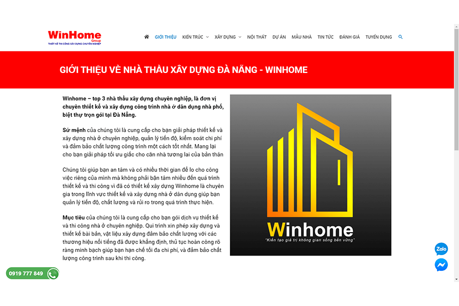 Thiết kế nhà thép tiền chế tại Đà Nẵng ở công ty kiến trúc Winhome