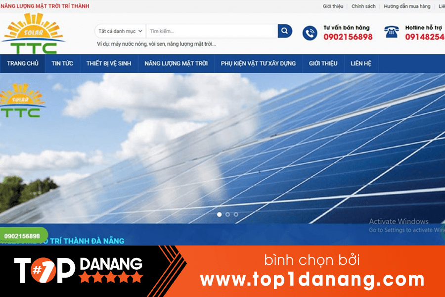 Pin năng lượng mặt trời Đà Nẵng Công ty Trí Thành