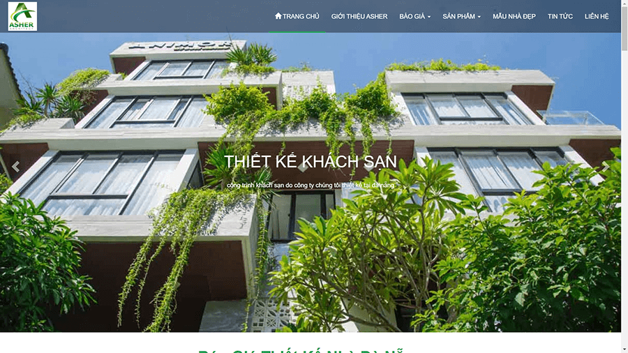 Thiết kế nhà phố hàng đầu Đà Nẵng Asher Architect