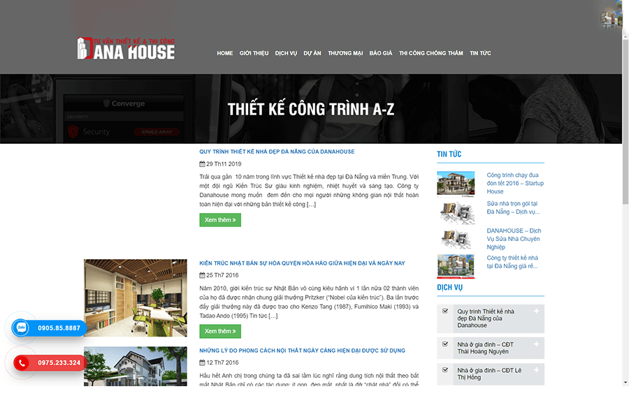 Đơn vị thiết kế nhà phố chuyên nghiệp tại Đà Nẵng Danahouse