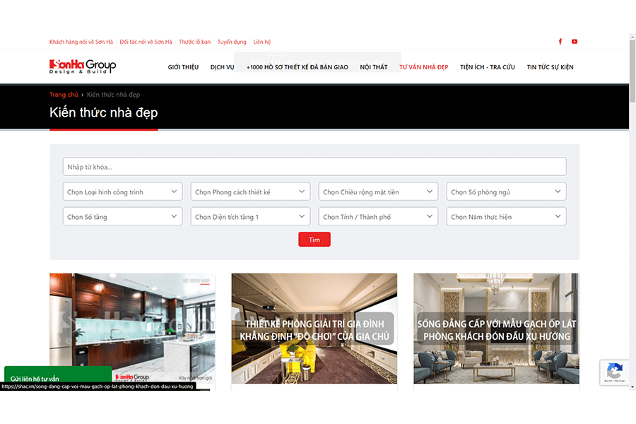 Thi công nhà phố Sơn Hà