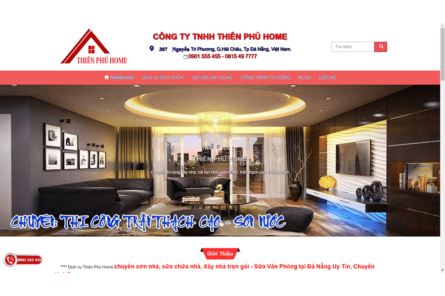 Công ty thi công nhà phố Đà Nẵng Phát Thiên Phú