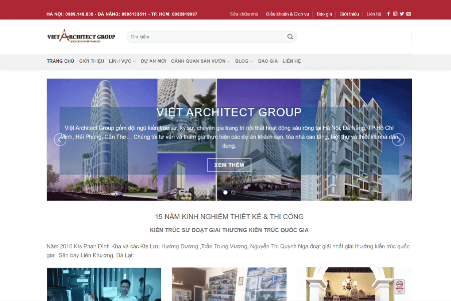 thiết kế và thi công quán cà phê việt architect