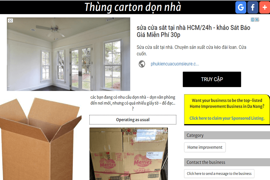 Thùng carton dọn nhà tại Đà Nẵng