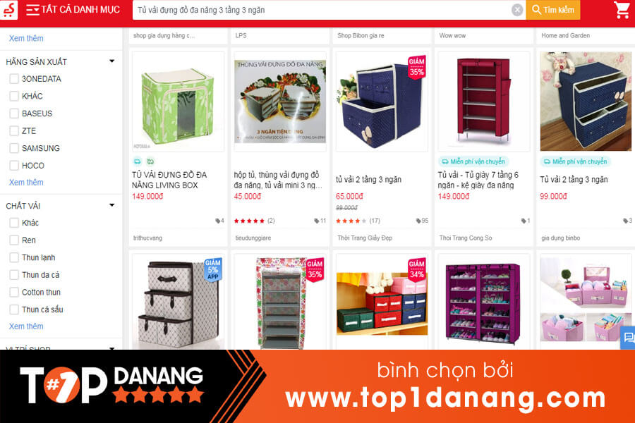 Tủ xếp đa năng nhiều tầng