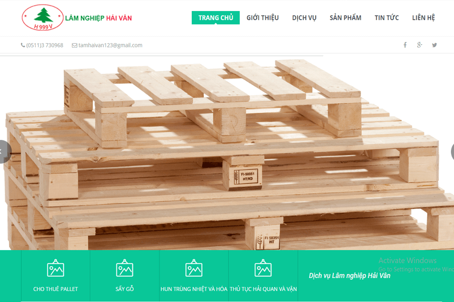 Gỗ pallet giá rẻ Đà Nẵng - Lâm nghiệp Hải Vân