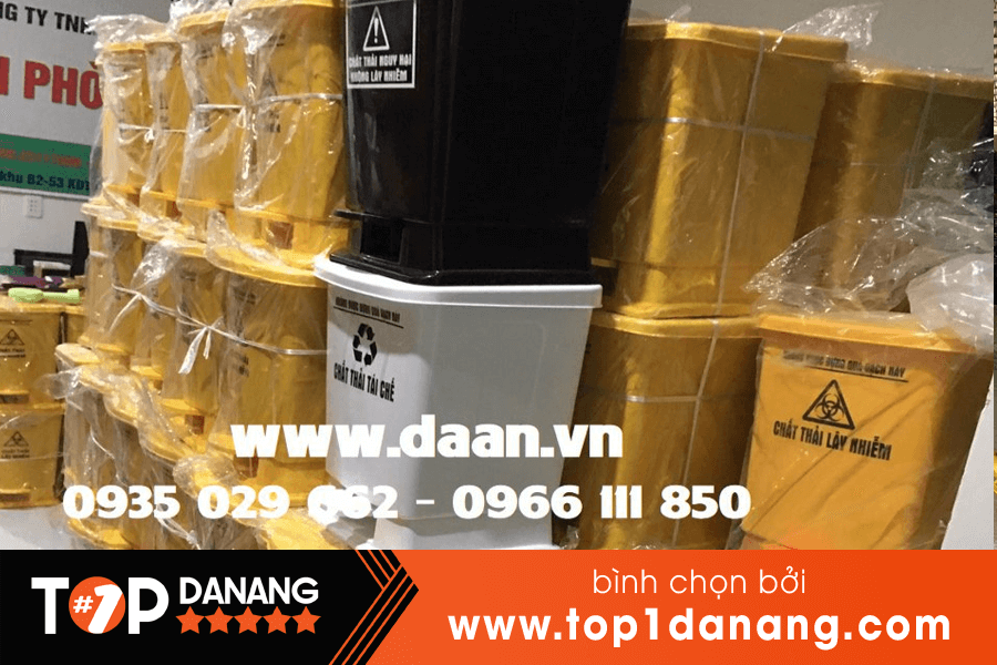 Thùng rác nhựa giá rẻ Đà Nẵng - Công ty Đà An
