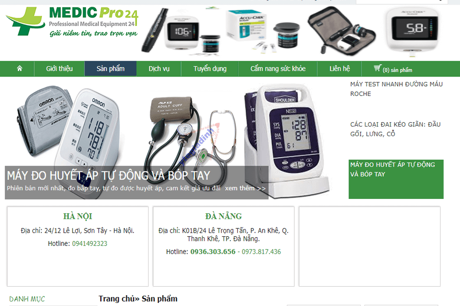 Túi chườm nóng Đà Nẵng - Medic Pro 24