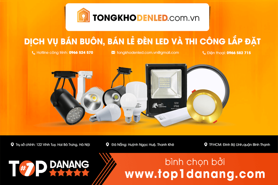 Địa chỉ bán đèn led Đà Nẵng - Tổng Kho Đèn Led