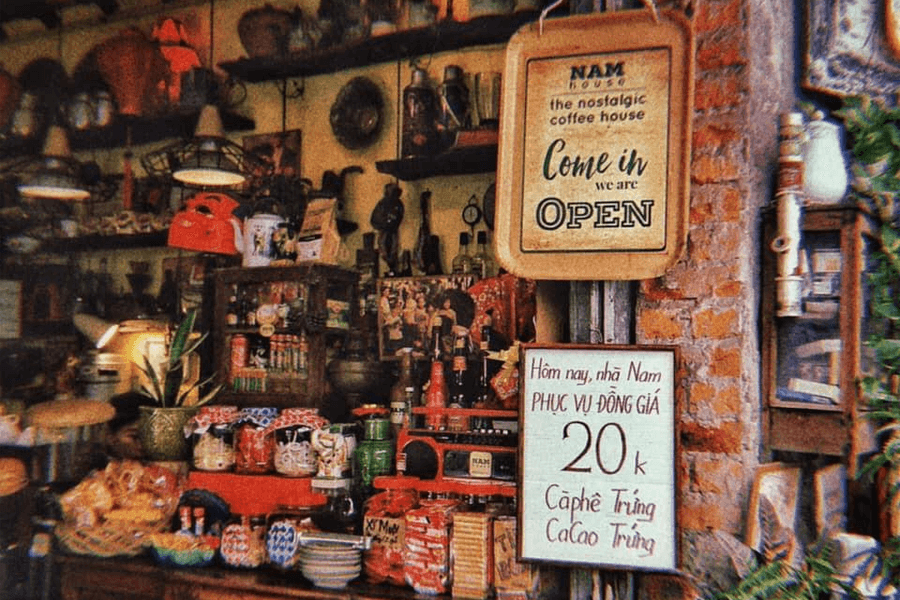 Cafe hoài cổ Nam House Đà Nẵng 
